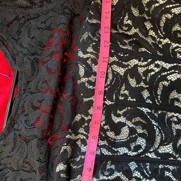 Monique LHUILLER  Elegant Black and White Lace DressSIZE 8 - Picture 10 of 10